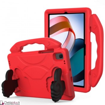 Smūgiams atsparus dėklas su rankena - raudonas (Xiaomi Redmi Pad 10.6) Smūgiams atsparus dėklas su rankena - raudonas (Xiaomi Redmi Pad 10.6)